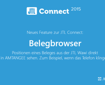 JTL Connect - AMTANGEE präsentiert den Belegbrowser