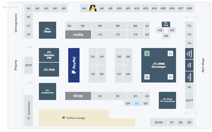 JTL-Connect 2024: Lageplan, Hallenbelegung, AMTANGEE