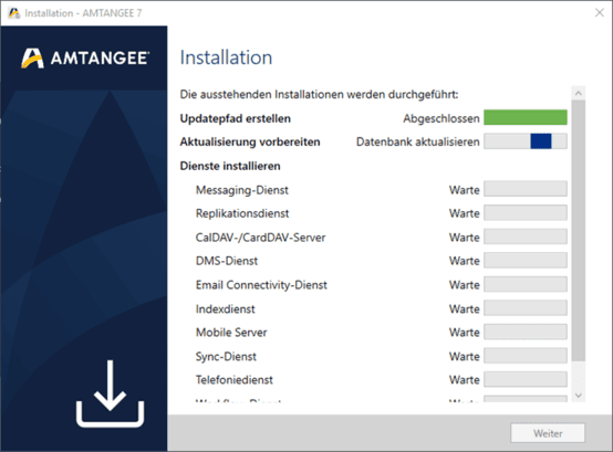 AMTANGEE Dienste Installation