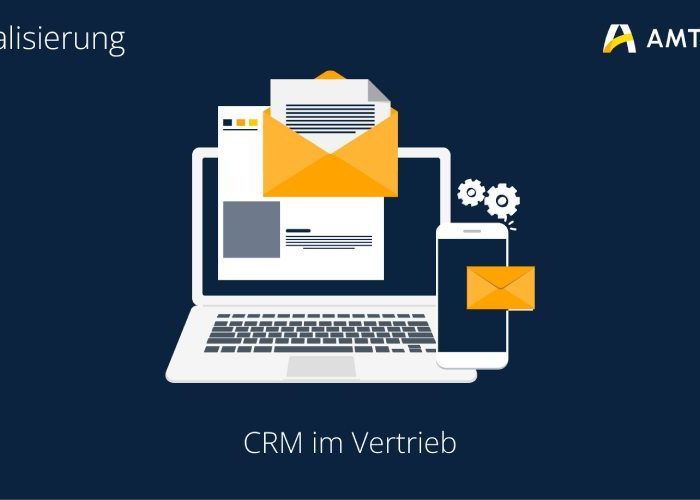 Blogbild: CRM im Vertrieb. Serienmotiv #Digitalisierung 940x500